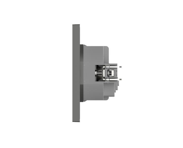 Розетка USB+ type-C сіра L-TEC LT-F-79-G фото