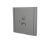 Розетка USB+ type-C сіра L-TEC LT-F-79-G фото 1