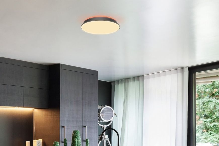 Світильник стельовий LUTEC Panter 45CM BLACK Connected Indoor 8403001012 фото