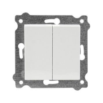 Механізм вимикача 2-клв. білий GRANO Ovivo Electric 600-000201-202 фото