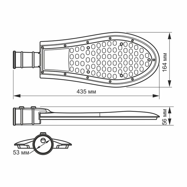 LED ліхтар вуличний VIDEX IP65 50W 5000K VL-SLE15-506 26457_V фото