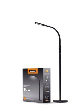 LED торшер напольный VIDEX VL-TF0701B 10W 3000-5500K 220V 25047 фото