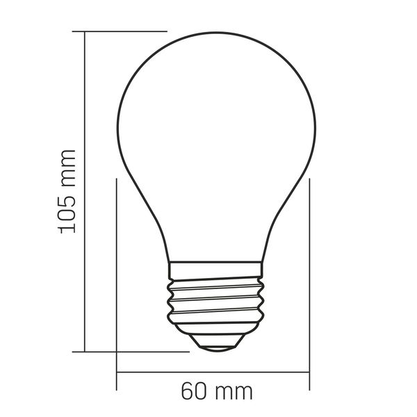 LED лампа VIDEX Filament VL-DA60MO 4W E27 3000K Porcelain dimmable 27623_V фото