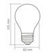 LED лампа VIDEX Filament VL-DA60MO 4W E27 3000K Porcelain dimmable 27623_V фото 3