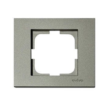 Рамка одинарна GRANO антрацит Ovivo Electric 400-130000-096 фото
