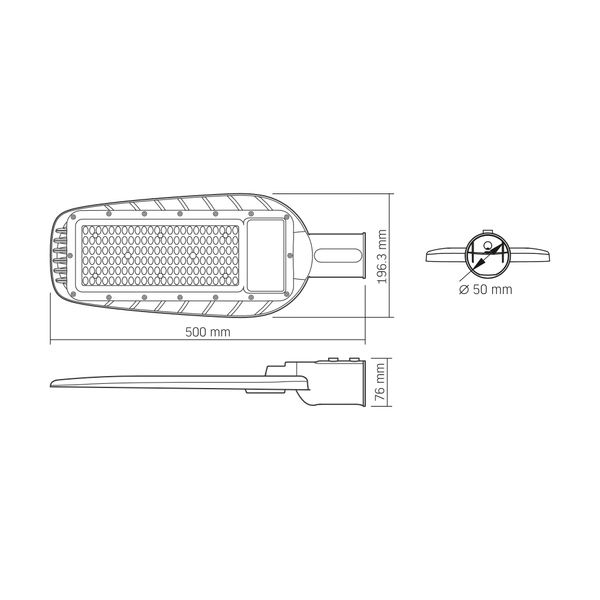 LED фонарь уличный VIDEX IP65 100W 10000Lm 5000K VL-SLE16-1005 27469_V фото