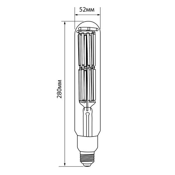 LED лампа VIDEX Filament T52F 50W E27 5000K 28450 фото