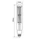 LED лампа VIDEX Filament T52F 50W E27 5000K 28450 фото 3