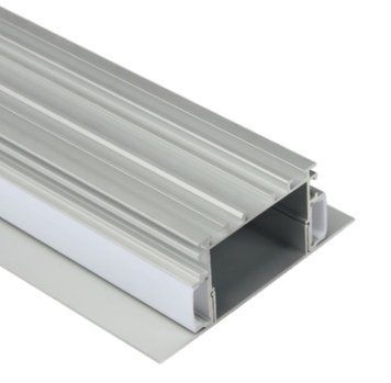 LED профіль накладний KLOODI KLP006_2 з відсіком для блоку та розсіювачем PC, 2м KLP006_2 фото