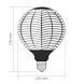 LED лампа VIDEX Filament VL-DG125BN 6W E27 1800K Black Magician pine needles 27619 фото 3
