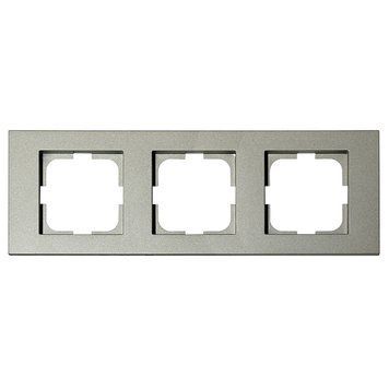 Рамка 3-на GRANO антрацит Ovivo Electric 400-130000-227 фото