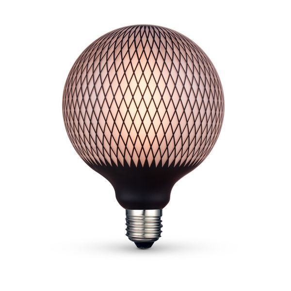 LED лампа VIDEX Filament VL-DG125BP 6W E27 1800K Black Magician net 27618 фото