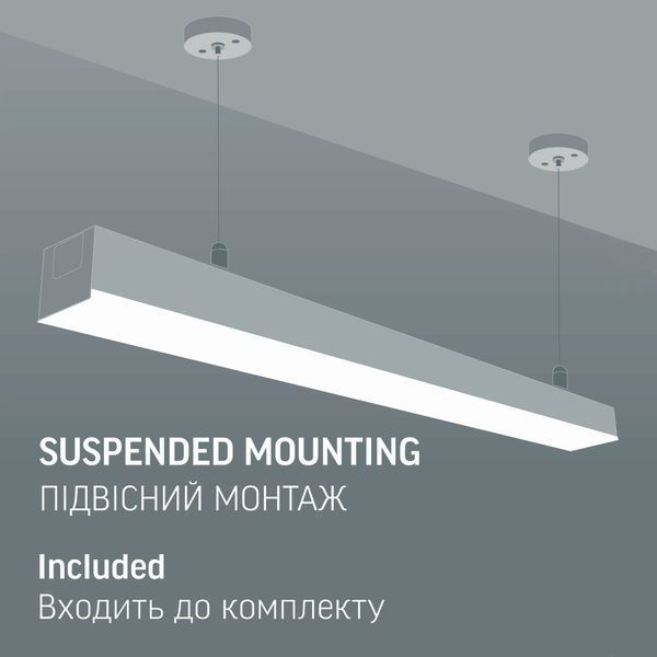 LED світильник лінійний VIDEX BN03 50W 1.2М 5000K 220V Black 28533 фото