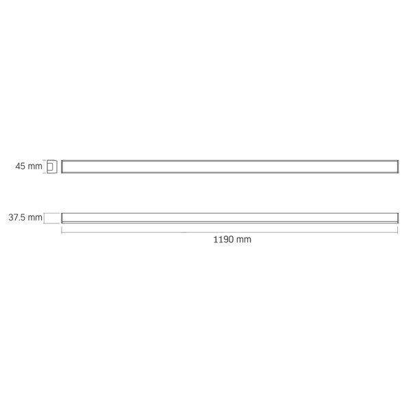 LED світильник лінійний VIDEX BN03 50W 1.2М 5000K 220V Black 28533 фото