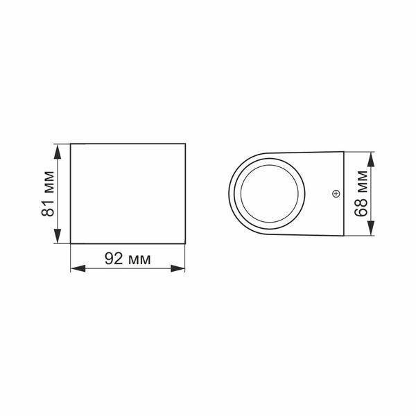 LED Світильник архітектурний AR031 IP54 VIDEX 3W 2700K 26538 фото