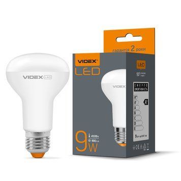 LED лампа VIDEX R63e 9W E27 4100K 24142 фото
