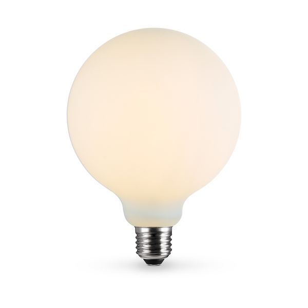 LED лампа VIDEX Filament VL-DG125MO 7W E27 3000K Porcelain dimmable 27621 фото