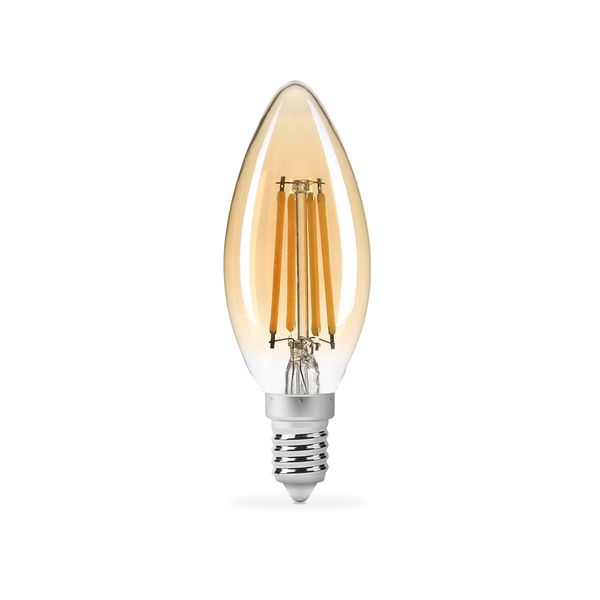 LED лампа TITANUM Filament C37 4W E14 2200K бронза 25524_T фото