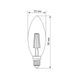 LED лампа TITANUM Filament C37 4W E14 2200K бронза 25524_T фото 3