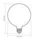 LED лампа VIDEX Filament VL-DG125MO 7W E27 3000K Porcelain dimmable 27621 фото 3