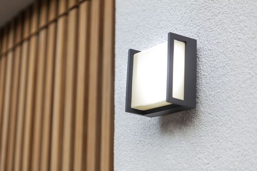 Світильник вуличний настінний LUTEC QUBO 8,5W IP54 Architectural 5195401118 фото