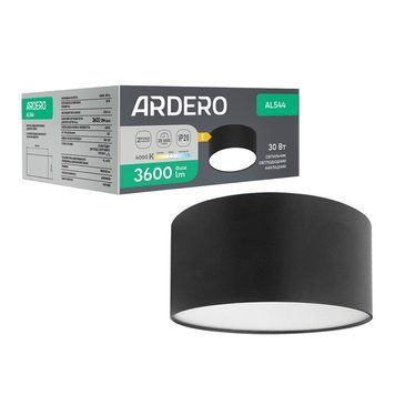 Світлодіодний накладний світильник Ardero AL544 30Вт 4000K чорний A-80692 фото