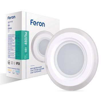 Світлодіодний світильник Feron AL2110 6Вт 5000K білий F-01578 фото