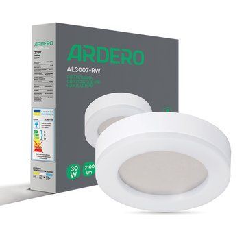 Світлодіодний накладний світильник Ardero AL3007-RW 30Вт 5000K білий A-80216 фото