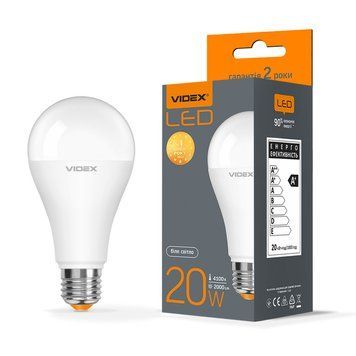 LED лампа VIDEX A65e 20W E27 4100K 24350 фото