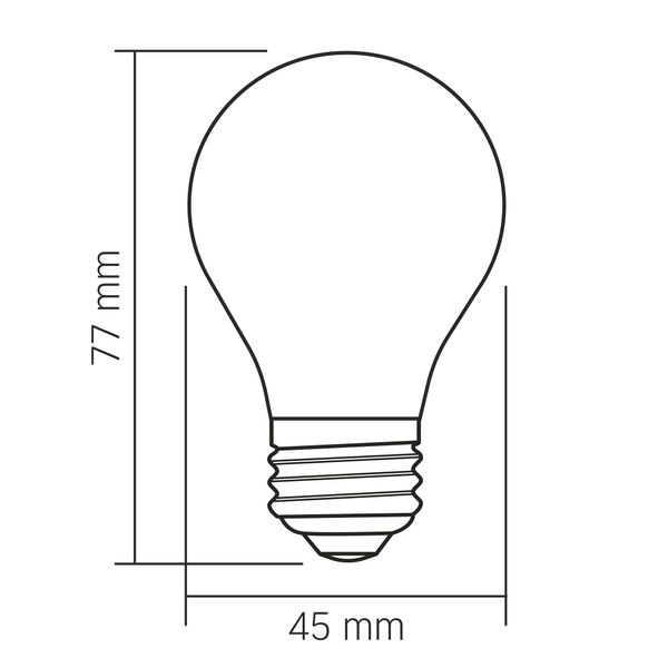 LED лампа VIDEX Filament VL-DG45MO 4W E27 3000K Porcelain dimmable 27624_V фото