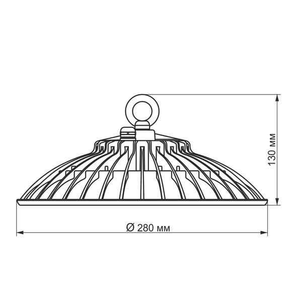 LED висотний світильник ХайБей VIDEX 100W 5000K білий 24352_V фото