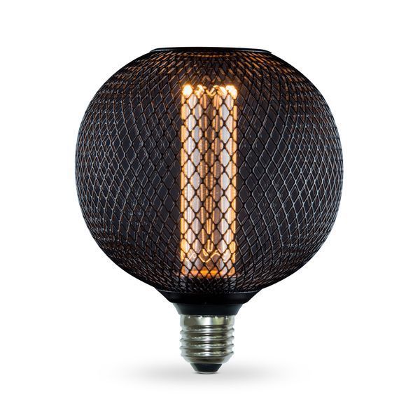 LED лампа VIDEX Filament VL-DBMC125150 4W E27 1800K Black Chainmail style 27615 фото