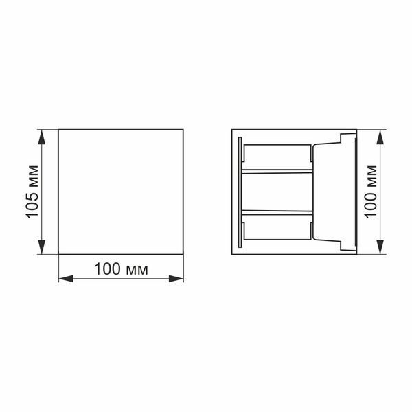 LED Світильник архітектурний AR04 IP54 VIDEX 6W 2700K білий 26541 фото