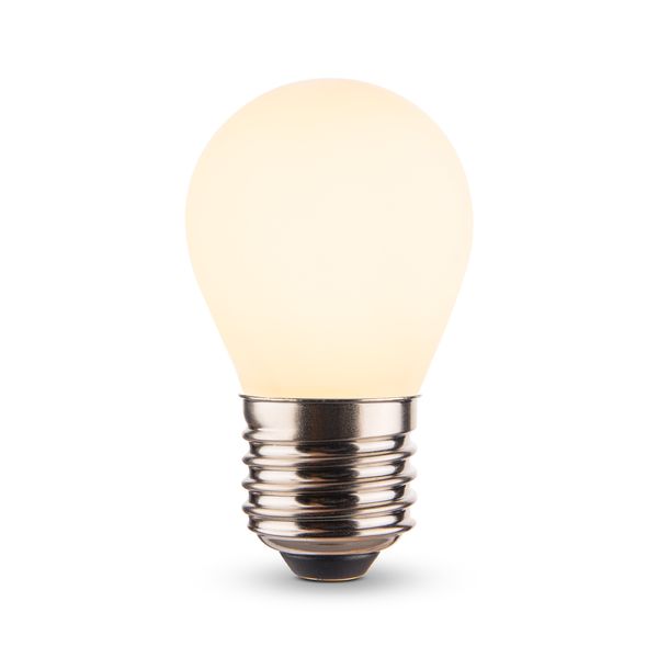 LED лампа VIDEX Filament VL-DG45MO 4W E27 3000K Porcelain dimmable 27624_V фото