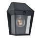 Світильник вуличний настінний із сонячною панеллю Lutec Avony Solar Wall 1 Light Pir E27 Black 2700K W/Bulb Solar 6916002330 фото 1