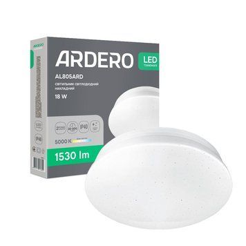 Світлодіодний накладний світильник Ardero AL805ARD 18Вт 5000K білий A-80294 фото