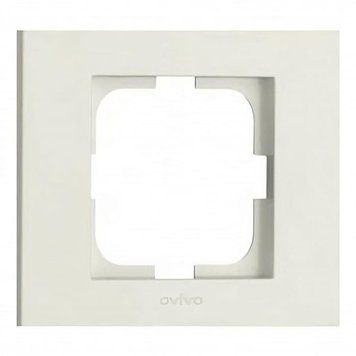Рамка 1-на біла GRANO Ovivo Electric 400-010000-096 фото