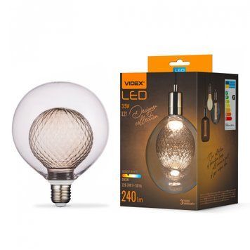 LED лампа VIDEX Filament VL-DG125-BB80LF 3.5W E27 3000K Bulb in bulb 27620 фото