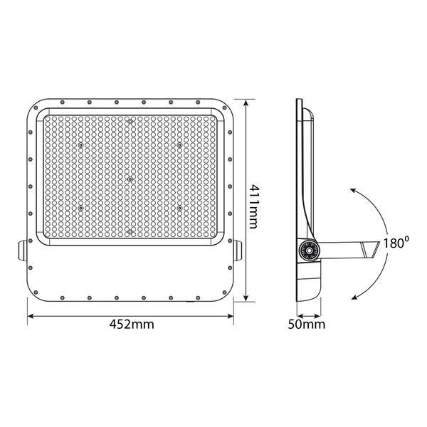 LED прожектор VIDEX PREMIUM F2 400W 5000K 220V 28448 фото