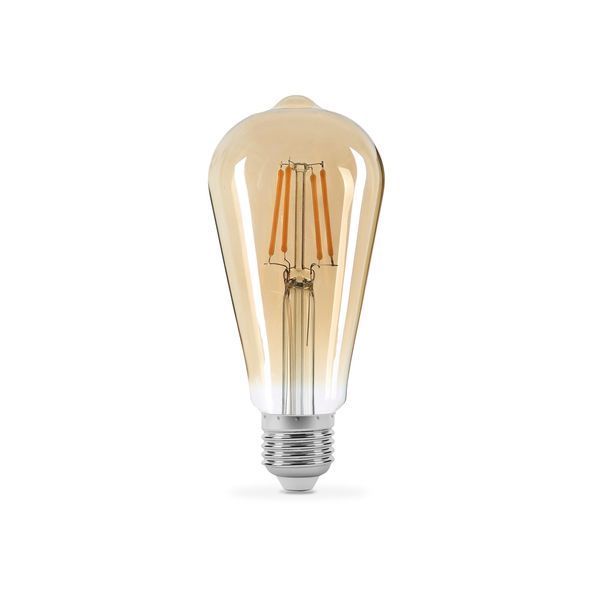LED лампа TITANUM Filament ST64 6W E27 2200K бронза 25527 фото