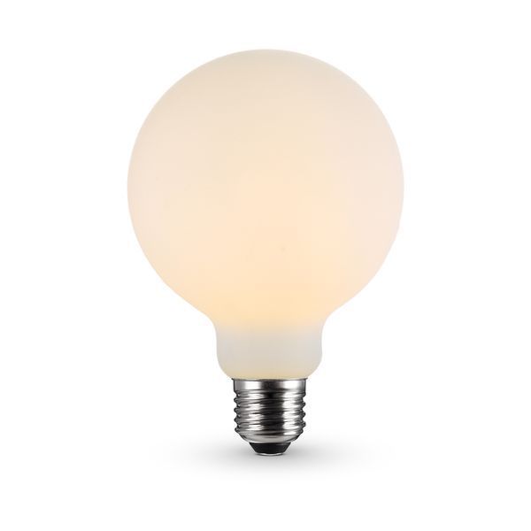 LED лампа VIDEX Filament VL-DG80MO 7W E27 3000K Porcelain dimmable 27622 фото