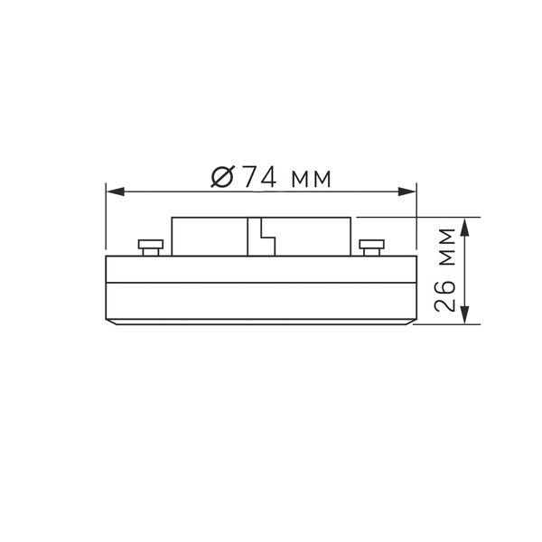 LED лампа VIDEX GX53 8W 4100K 220V VL-GX53-08534 фото