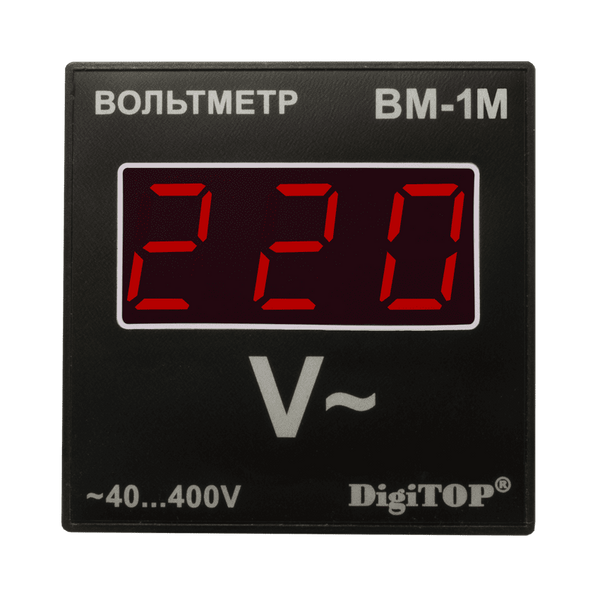 Щитовий вольтметр ВM-1M DigiTOP 4820118380582 фото