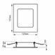 LED світильник Back вбудований квадрат VIDEX 6W 5000K 26341 фото 5