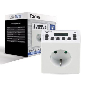 Розетка з таймером Feron TM211 F-23366 фото