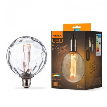 LED лампа VIDEX Filament VL-DI-G125FC1980 4W E27 1800K 27611 фото