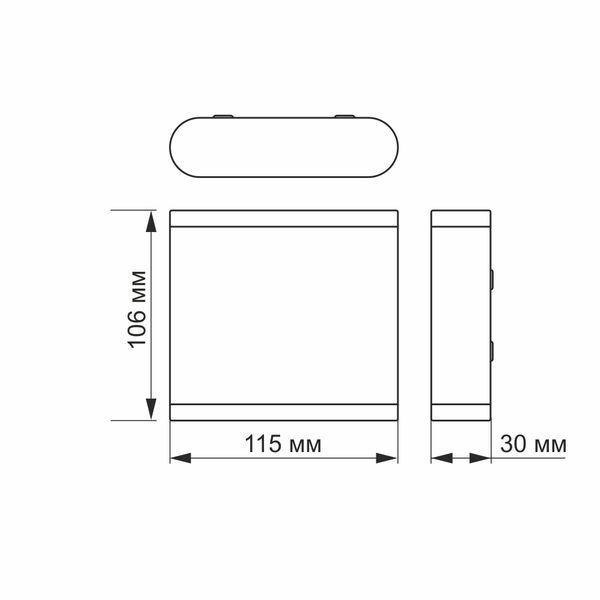 LED Світильник архітектурний AR06 IP54 VIDEX 6W 2700K білий 26543 фото