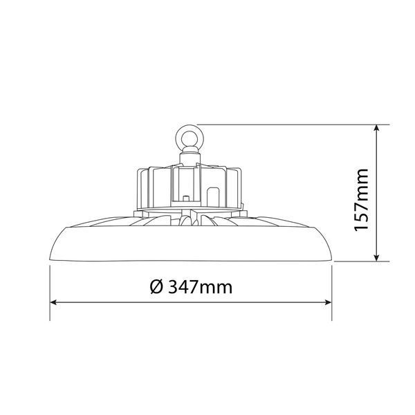 LED светильник высотный ХайБэй VIDEX 200W 5000K 36000Lm Черный 28447 фото