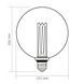 LED лампа VIDEX Filament VL-DI-G125FC1979S 4W E27 1800K Smoke 27612 фото 3