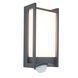 Світильник вуличний настінний з датчиком LUTEC QUBO 14W 3000K PIR Security 5193002118 фото 1
